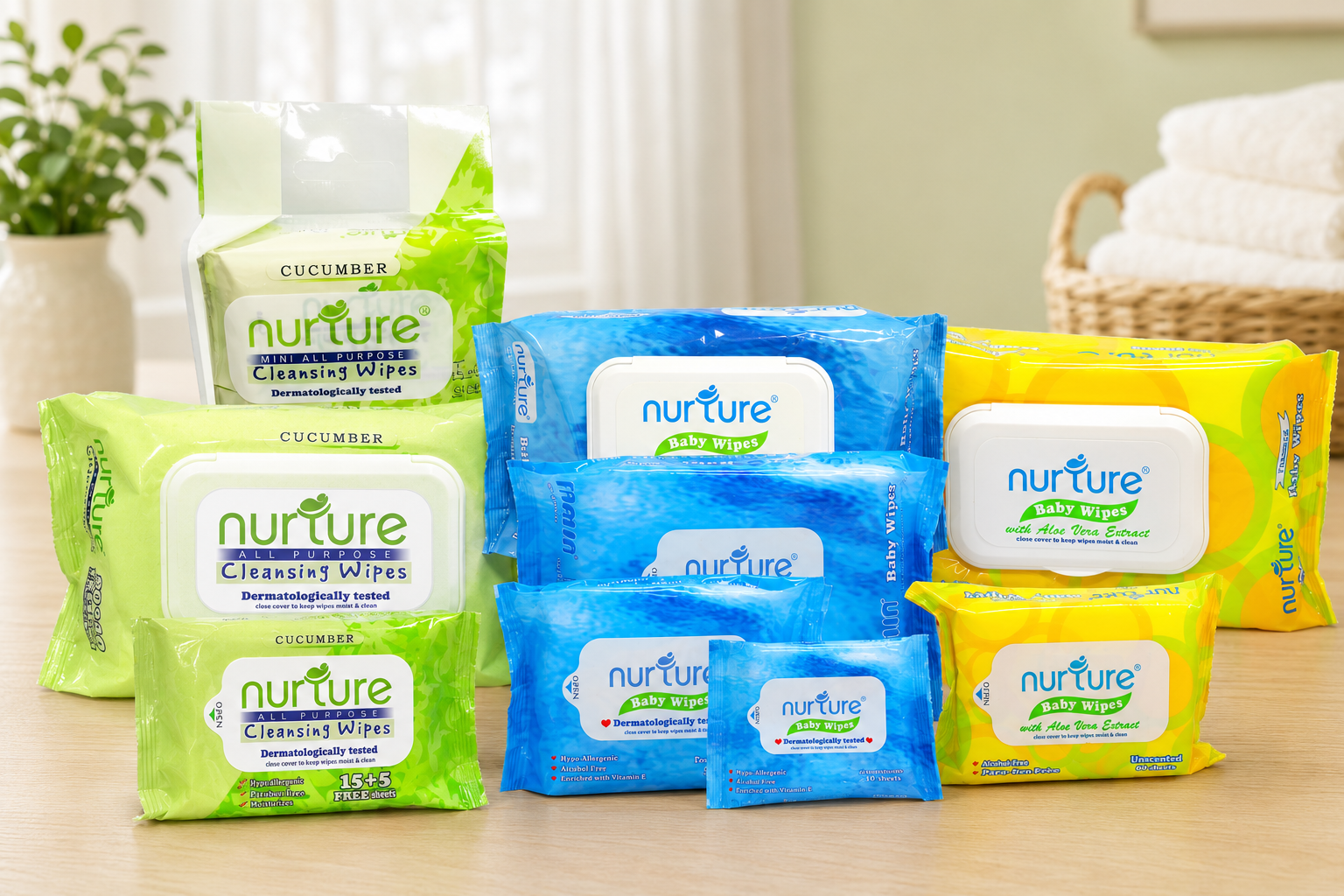 Nurture All-Purpose Cleansing Wipes
