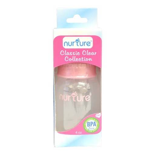 nurture classic clear collec 4oz blue pink