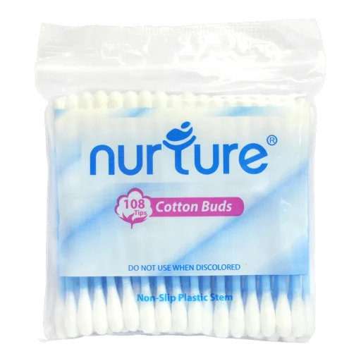 nurture cottonbuds 108 polybag blue
