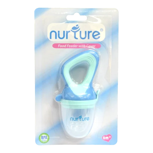 nurture food feeder blue